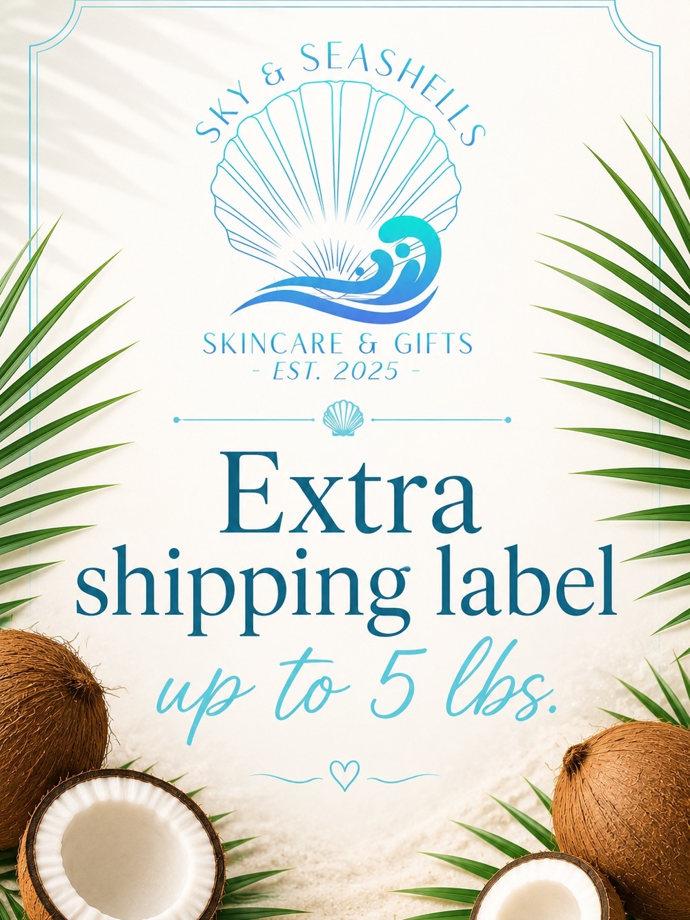 Extra Shipping Label - Up to 5 lbs.